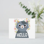 hallo briefkaart (Staand voorkant)