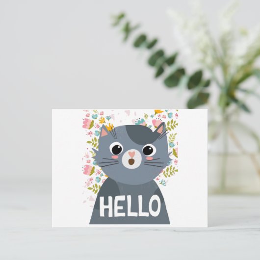 hallo briefkaart (Staand voorkant)