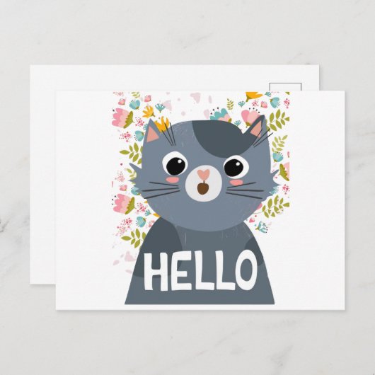 hallo briefkaart (Voorkant / Achterkant)