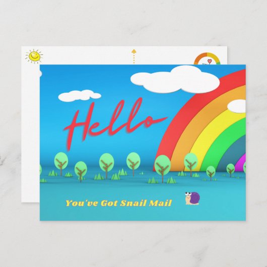 hallo briefkaart (Voorkant / Achterkant)