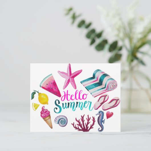 hallo briefkaart (Staand voorkant)