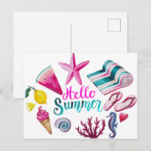 hallo briefkaart (Voorkant / Achterkant)