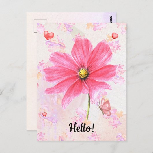 hallo briefkaart (Voorkant / Achterkant)