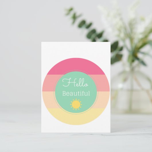 hallo briefkaart (Staand voorkant)