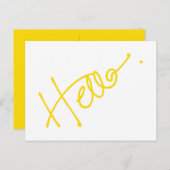 hallo Briefkaart (Voorkant / Achterkant)