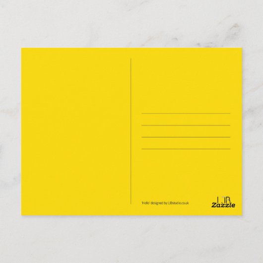 hallo Briefkaart (Achterkant)