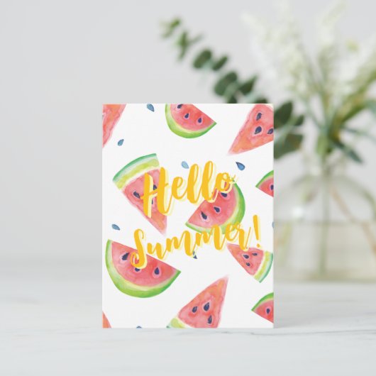 hallo briefkaart (Staand voorkant)