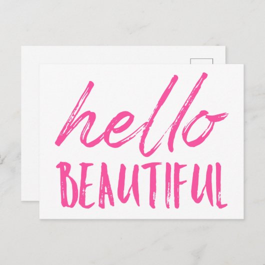 hallo briefkaart (Voorkant / Achterkant)