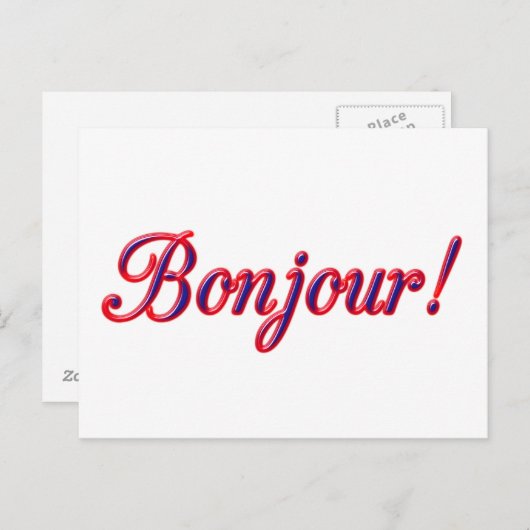 hallo briefkaart (Voorkant / Achterkant)