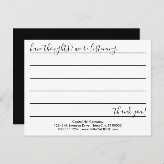 hallo briefkaart (Voorkant / Achterkant)