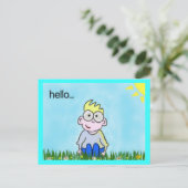 hallo Briefkaart (Staand voorkant)