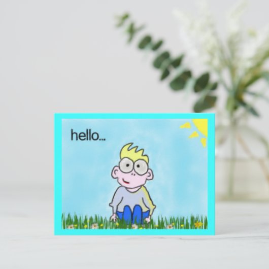 hallo Briefkaart (Staand voorkant)