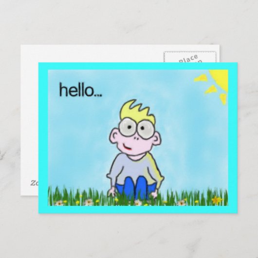 hallo Briefkaart (Voorkant / Achterkant)