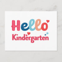 hallo Briefkaart kleuterschool