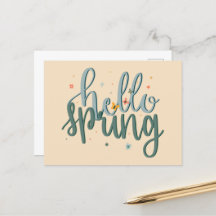 hallo Briefkaart met handschrift