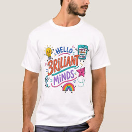 Hallo Briljante Geesten Kleurrijk T-Shirt voor de