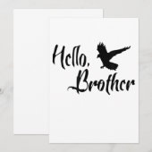 Hallo Broer Voor Zus Broer Aankondiging (Voorkant / Achterkant)