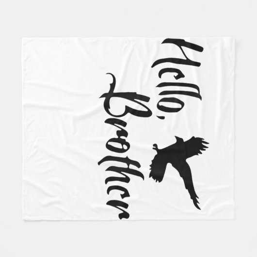 hallo Broer voor zuster Brother Fleece Deken (Voorkant (Horizontaal))