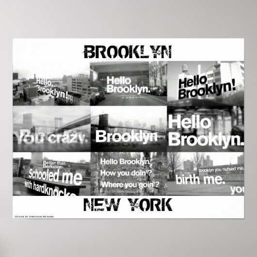 hallo Brooklyn Poster (Voorkant)