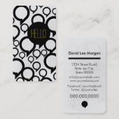 hallo / Bubble chat Visitekaartje (Voorkant / Achterkant)