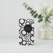 hallo / Bubble chat Visitekaartje (Staand voorkant)