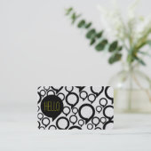 hallo / Bubble chat Visitekaartje (Staand voorkant)