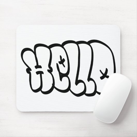 hallo BUBBLE GRAFFITI Muismat (Met muis)