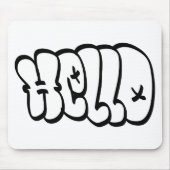 hallo BUBBLE GRAFFITI Muismat (Voorkant)