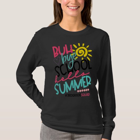 Hallo Buh Bye School T-shirt (Voorkant)