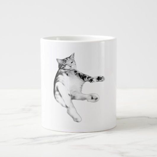 Hallo Buik omhoog Grote Koffiekop (Voorkant)