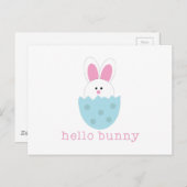 hallo Bunny Briefkaart (Voorkant / Achterkant)
