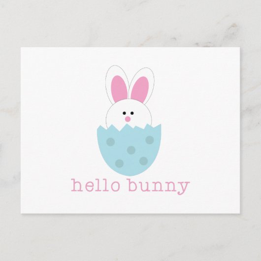 hallo Bunny Briefkaart (Voorkant)