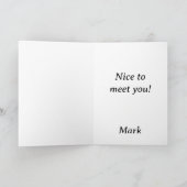 Hallo  bus feestdagen kaart (Binnen)