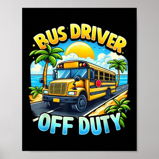 Hallo Buschauffeur uit dienst Poster (Voorkant)