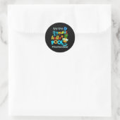 Hallo #busdriversquad Bye Bye School Ronde Sticker (Tas)