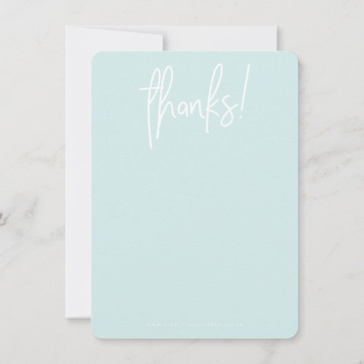 HALLO BUSINESS BEDANKT modern (Achterkant)