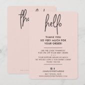HALLO BUSINESS BEDANKT modern (Voorkant / Achterkant)