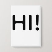 HALLO! BUTTON (Voorkant)