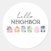 hallo Buurgroep — Bevordering onroerend goed Ronde Sticker (Voorkant)