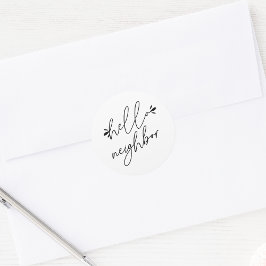 hallo Buurgroep — Bevordering onroerend goed Ronde Sticker