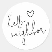 hallo Buurgroep — Bevordering onroerend goed Ronde Sticker (Voorkant)