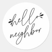 hallo Buurgroep — Bevordering onroerend goed Ronde Sticker (Voorkant)