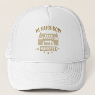 Hallo buurman: Gansett Narragansett, stad Gift Trucker Pet