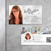 Hallo Buurt Vastgoed Foto QR Code Visitekaartje