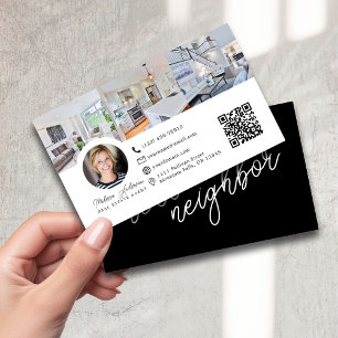 Hallo Buurt Vastgoed Foto QR Code Visitekaartje