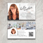 Hallo Buurt Vastgoed Foto QR Code Visitekaartje