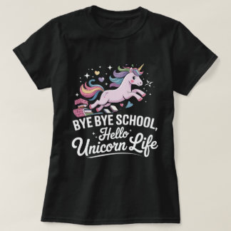 Hallo Bye Bye School, Eenhoorn Life - Magische Mei T-shirt