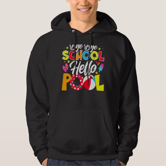 Hallo Bye Bye School Hoodie (Voorkant)