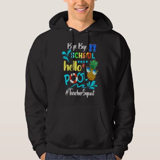 Hallo Bye Bye School Hoodie (Voorkant)