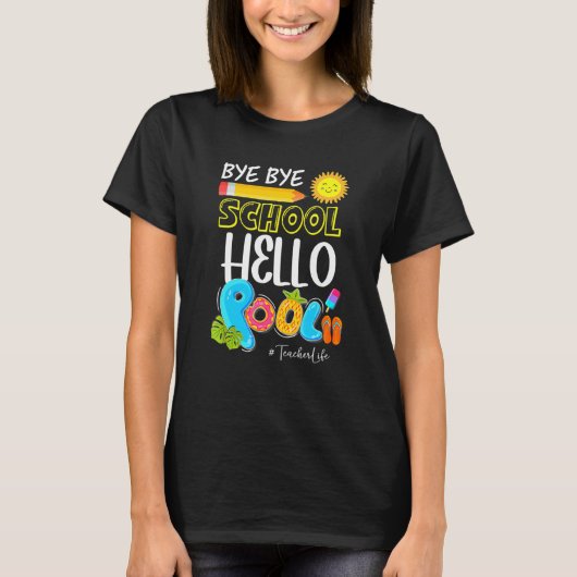Hallo Bye Bye School T-shirt (Voorkant)